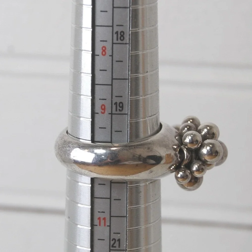 Sterling‎ Silver Silpada Ring Size 10 Cha Cha Bead Cluster 925 Vintage jewelry